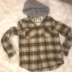 Gramicci Size small hooded flannel jacket